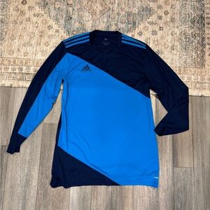 Adidas blue goalie shirt